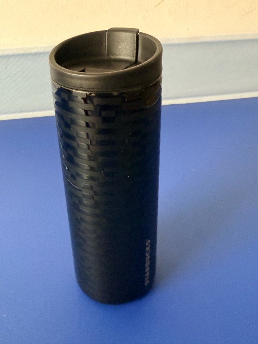 Starbucks Black Travel Lid with White Label